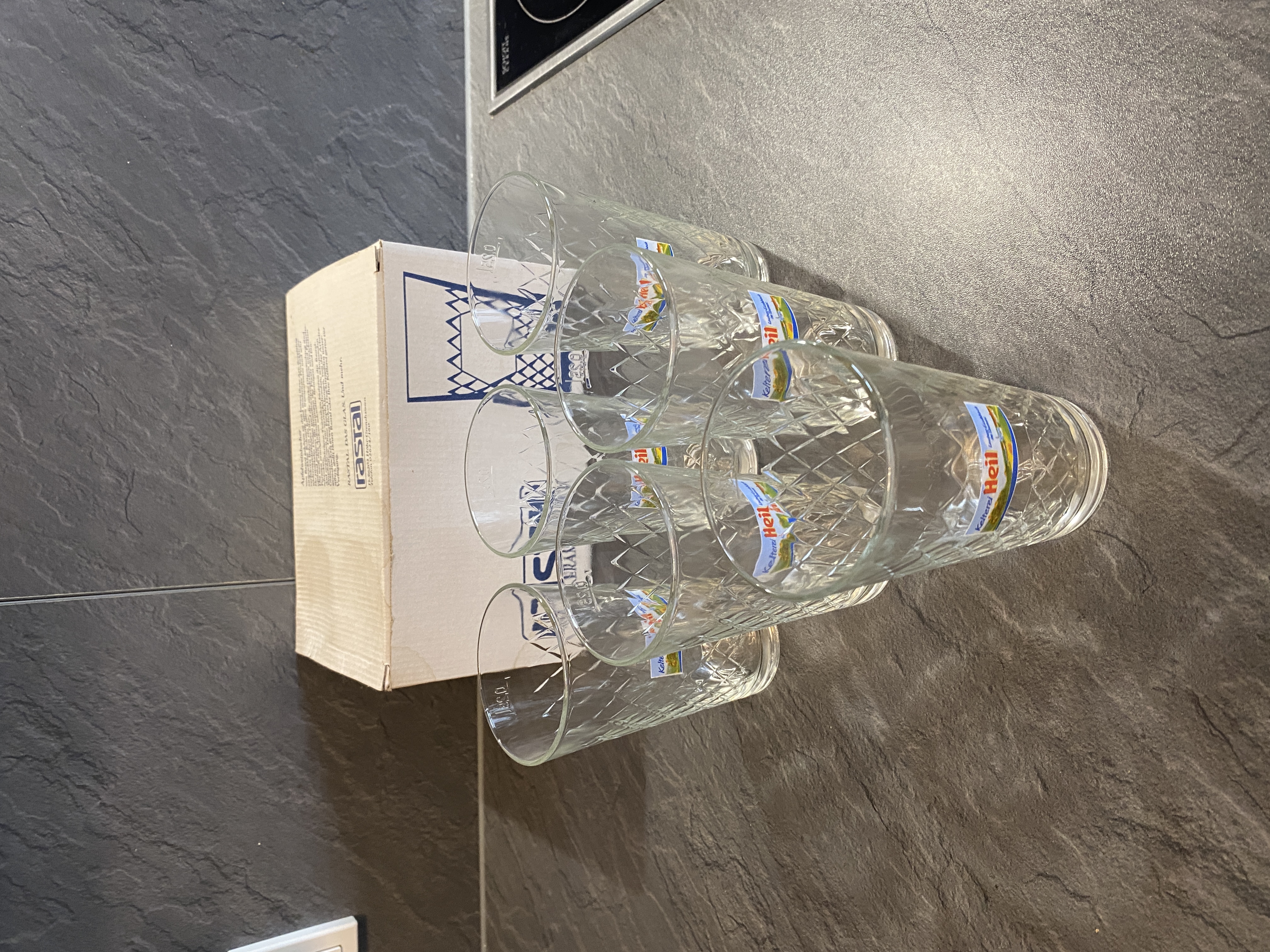 9 Apfelwein Gläser 0,25l 1